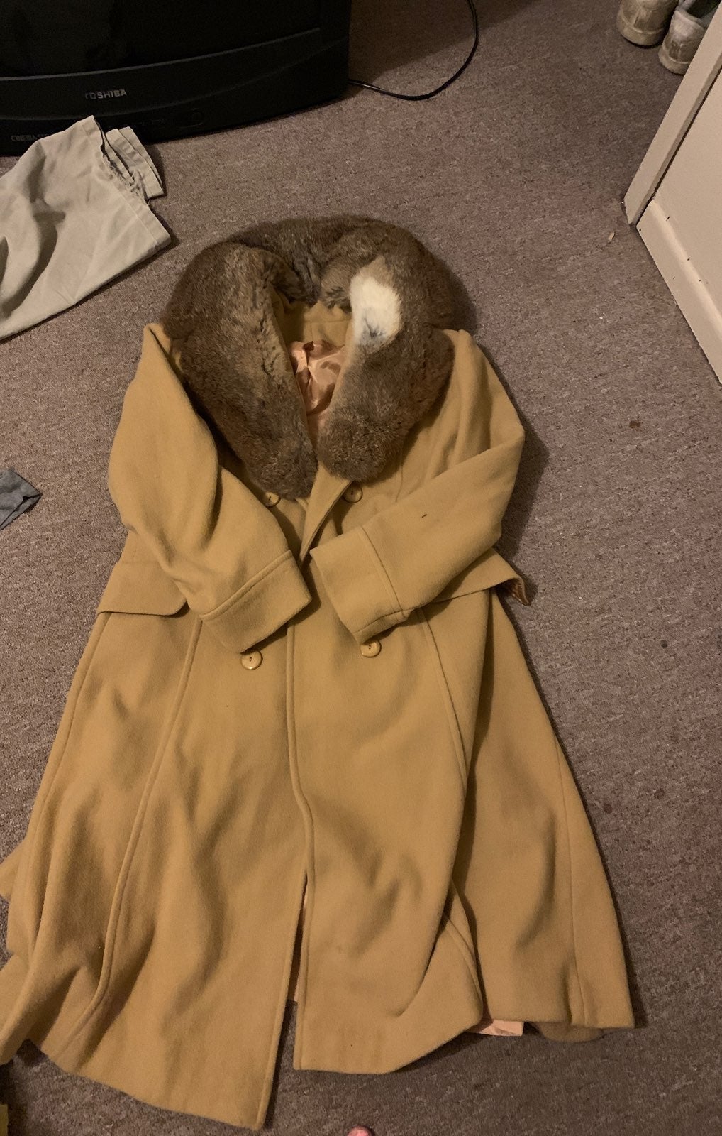 real fur coat