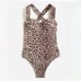 J. Crew Ruched-cup one-piece in leopard print size 20
