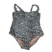 J. Crew Ruched-cup one-piece in leopard print size 20