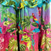 Farm Rio Ombre Forest Maxi Dress in Tropical Multicolor Tiered Rainbow, Size S