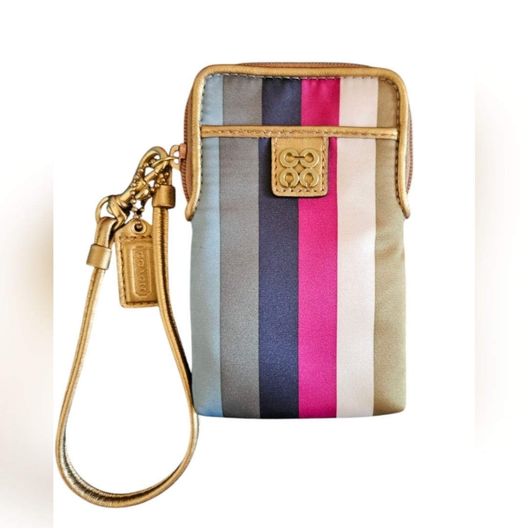 COACH gold multi-color handbag & high quality wallet