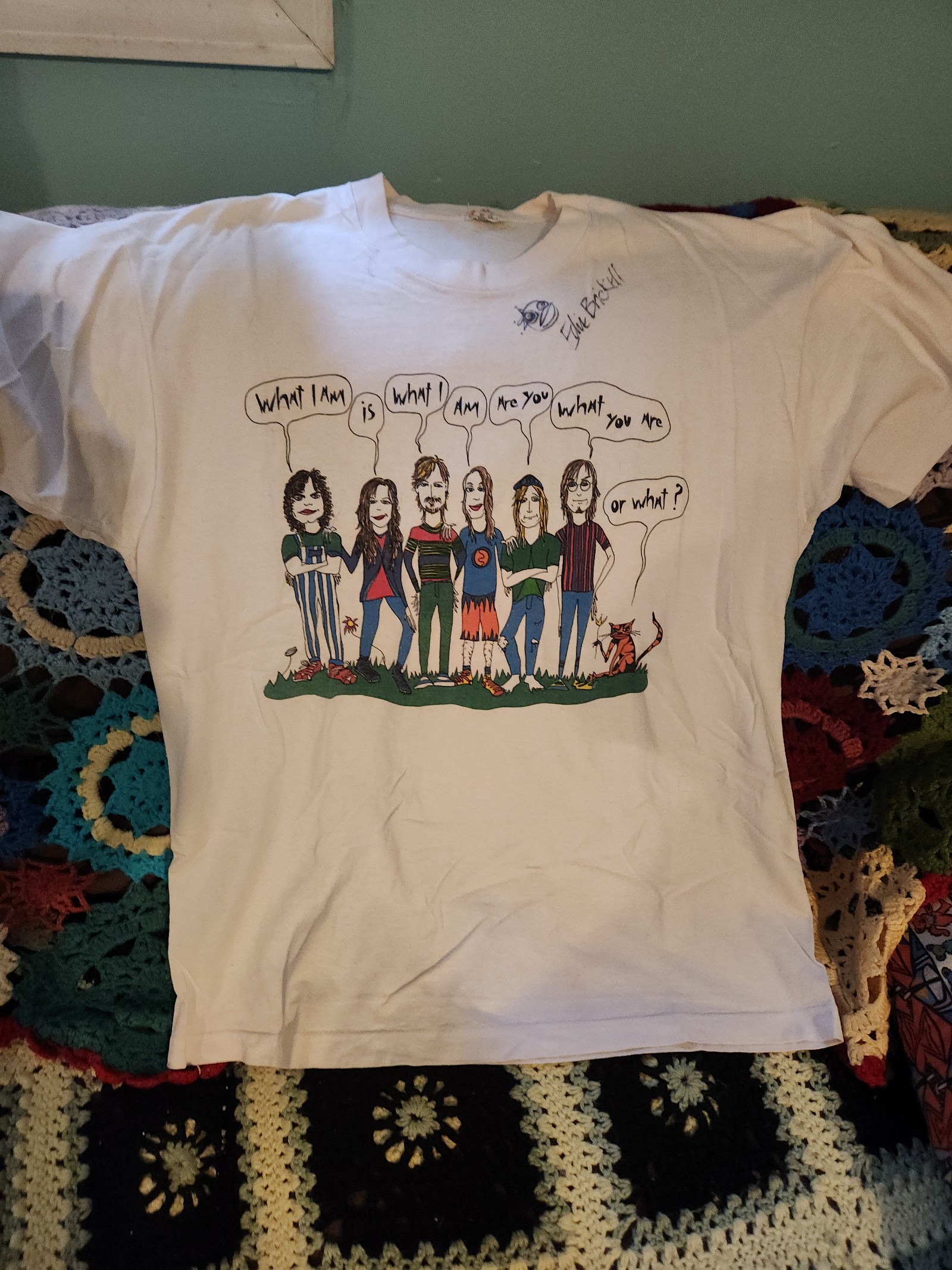 SIGNED Vintage Edie Brickell shirt - xl