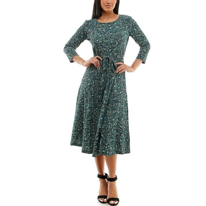 Nina leonard sylvia midi cheap dress