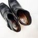 COLICO Chunky Black Leather Heeled Booties Size 38 1/2