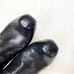 COLICO Chunky Black Leather Heeled Booties Size 38 1/2