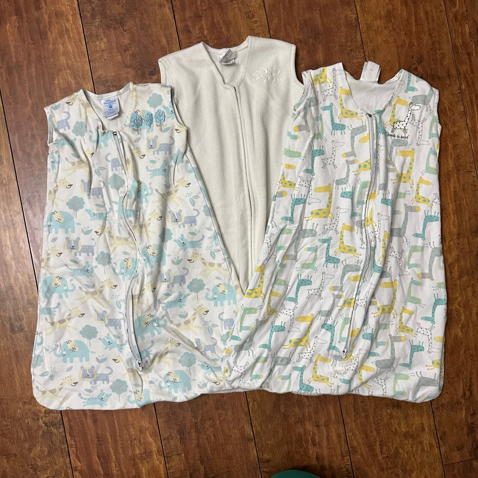 Halo Sleepsack bundle - medium - animal, giraffe and cream