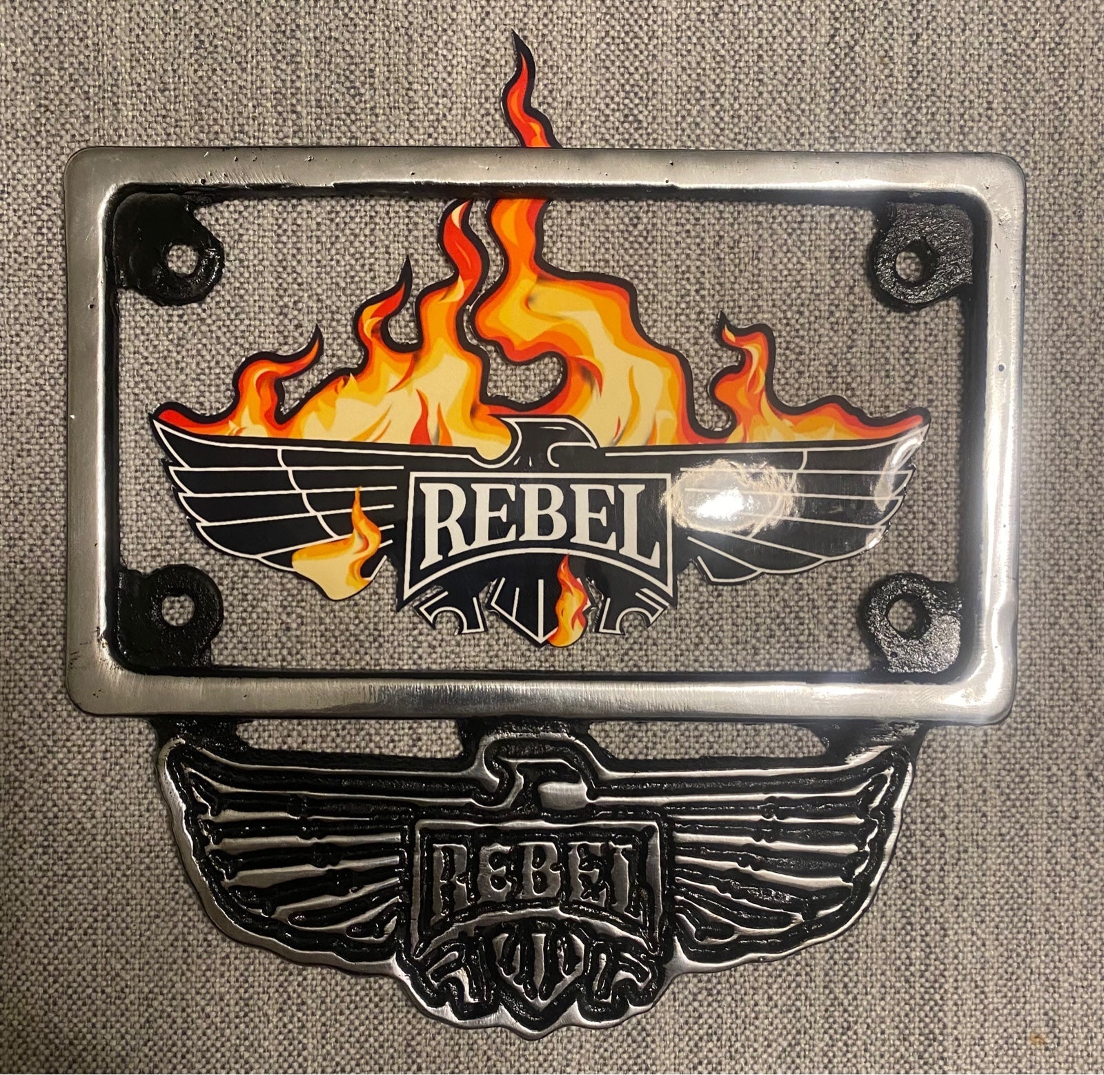 Honda rebel 250/450 license plate frame