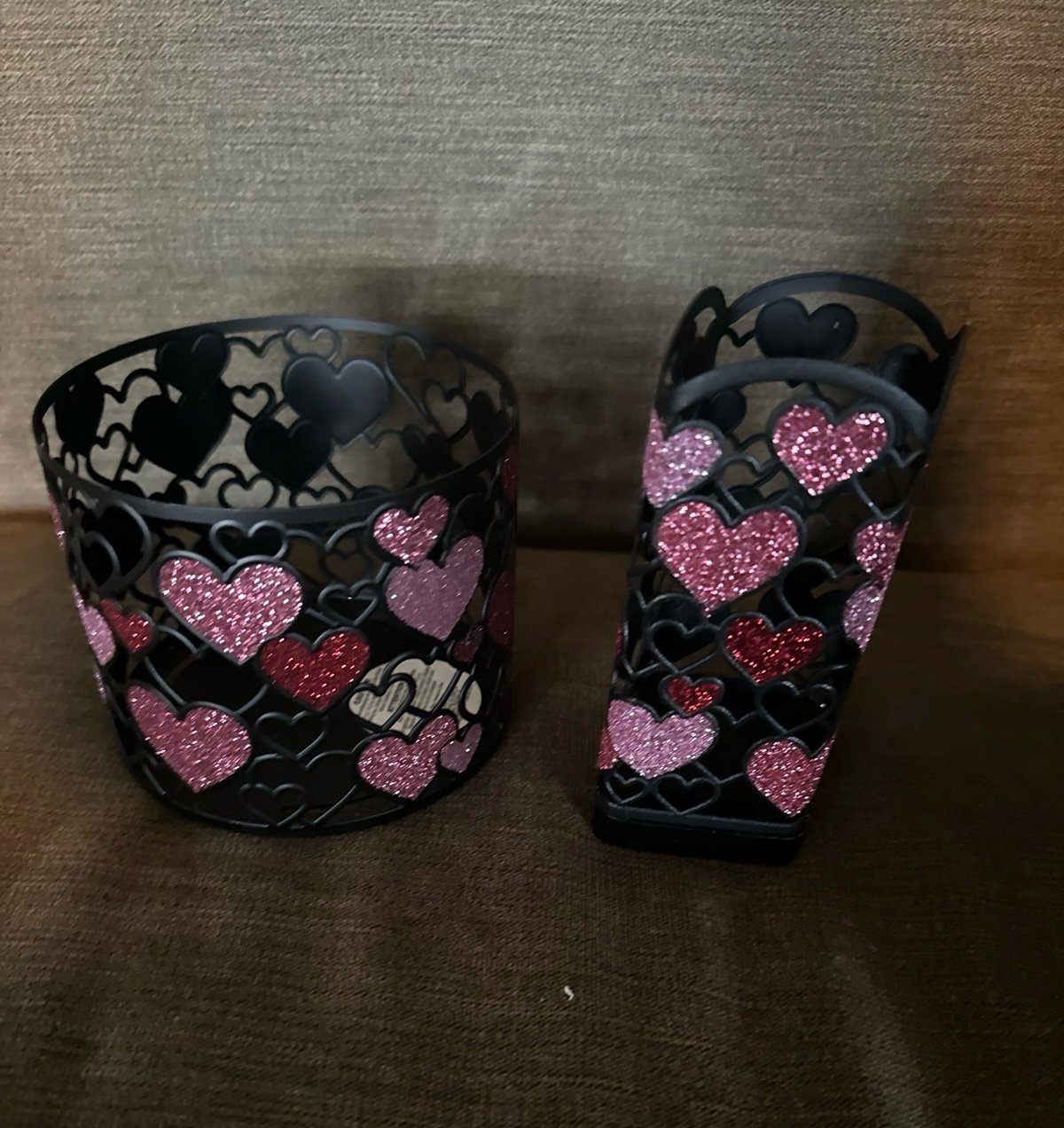 BBW BLACK HEART CANDLE AND SOAP HOLDER
