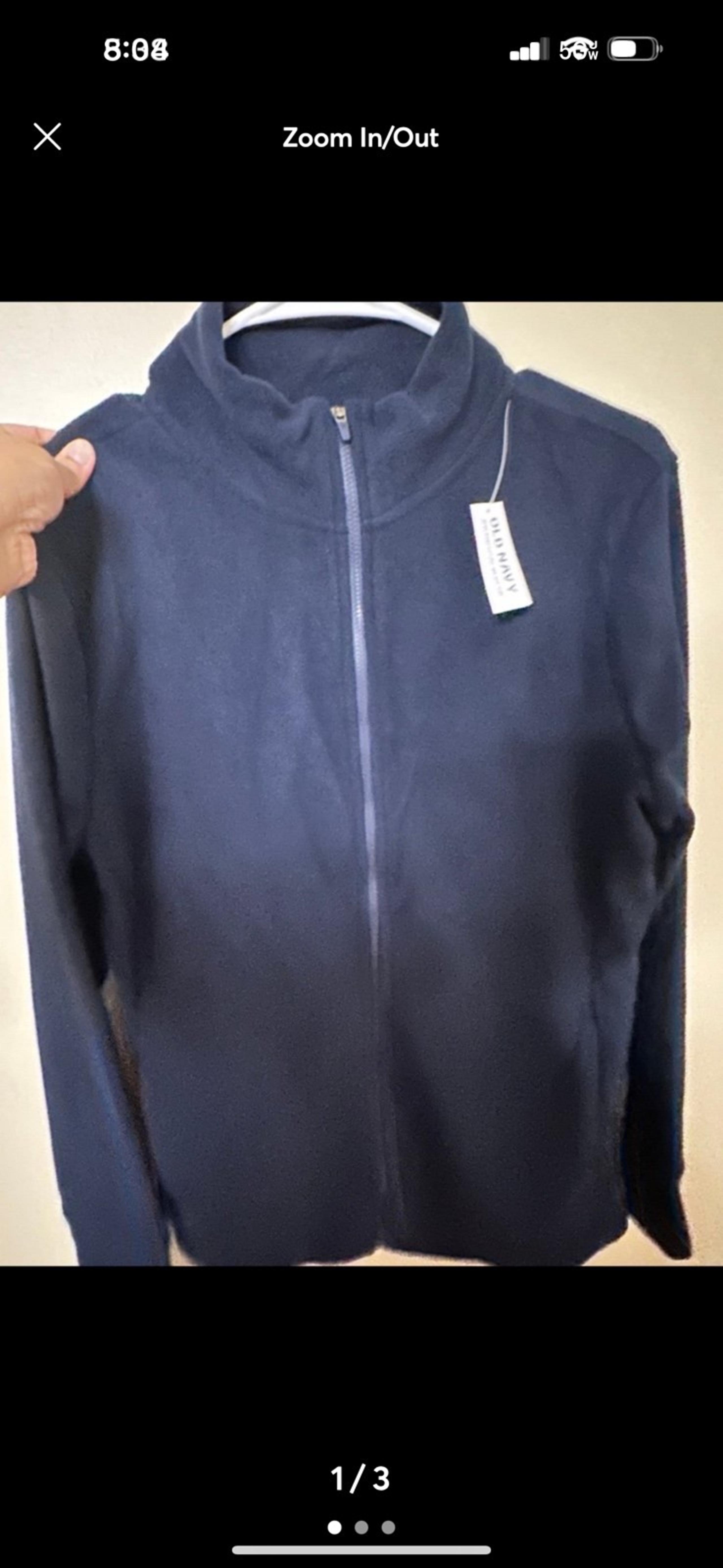 new full zip fleece jacket by old navy for women( size M)