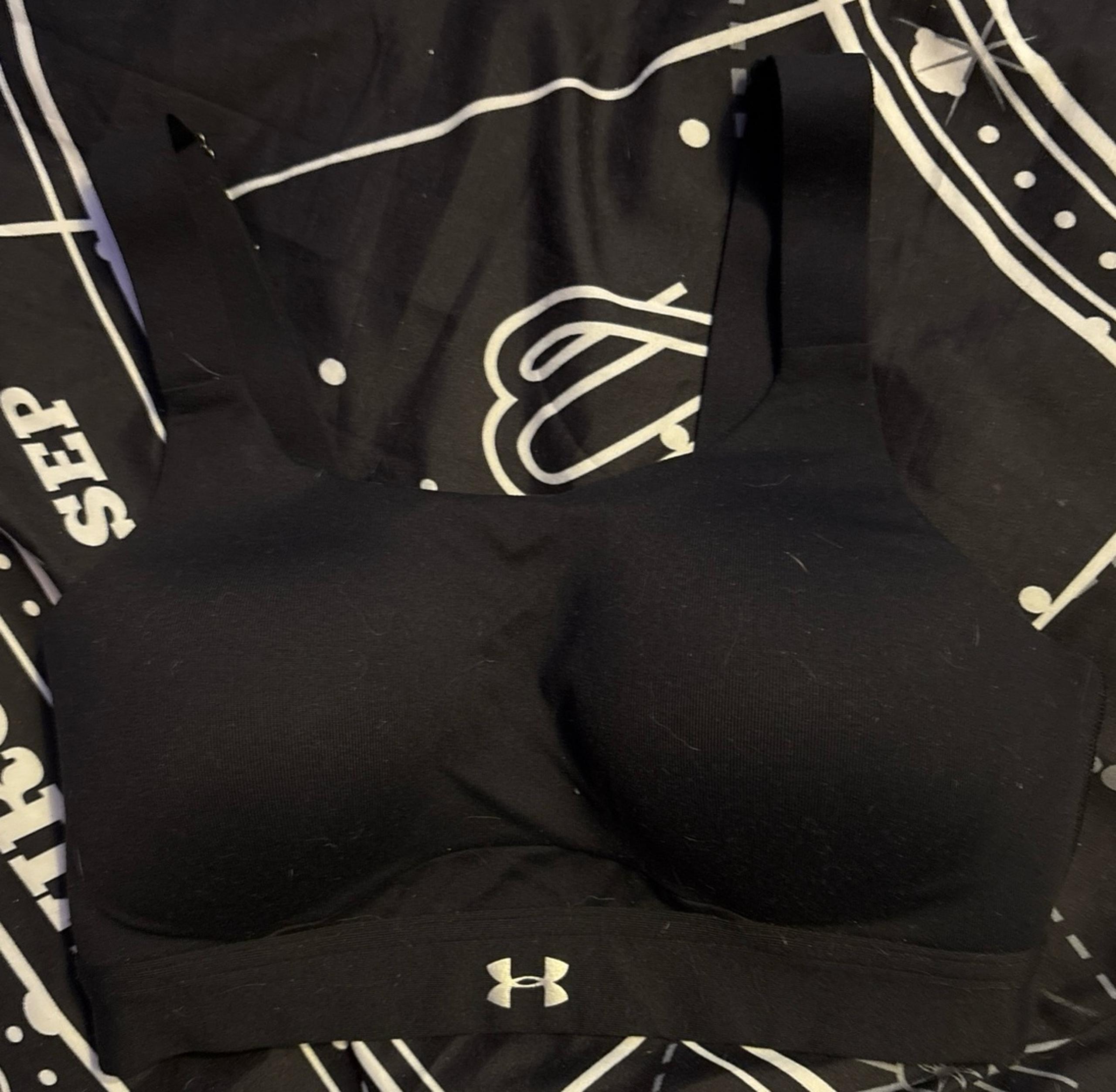 Under Armour Eclipse Women’s High Impact Sports Bra in Black, 32D (1293253)