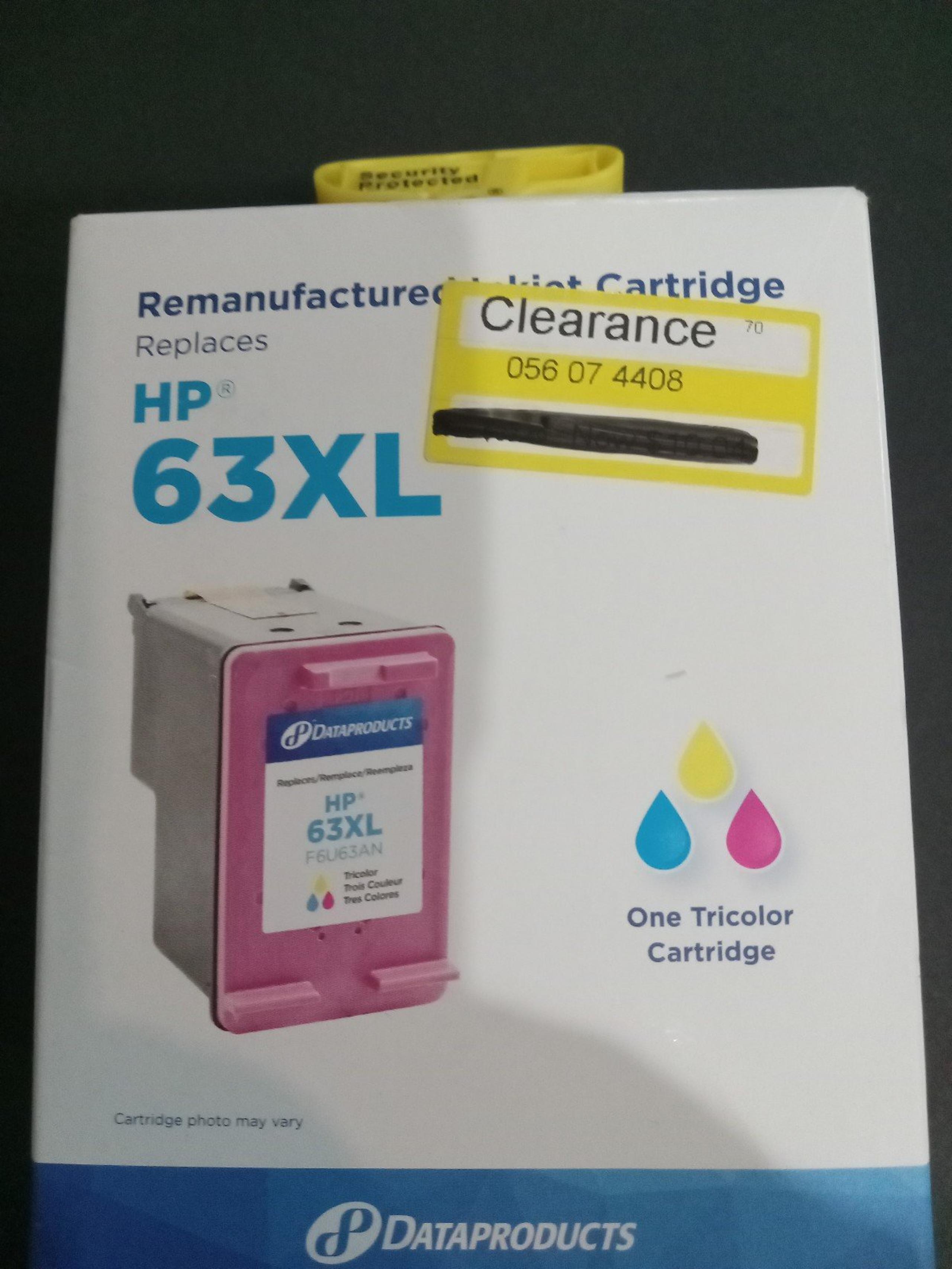 Hp63xl remanufactured cartridge