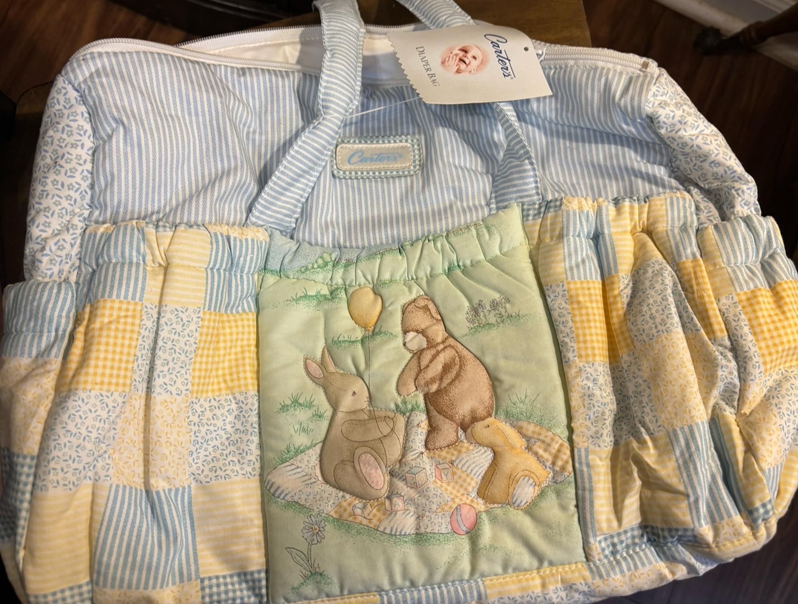 NWT - Carters Diaper Bag with Carters branded diaper changing pad