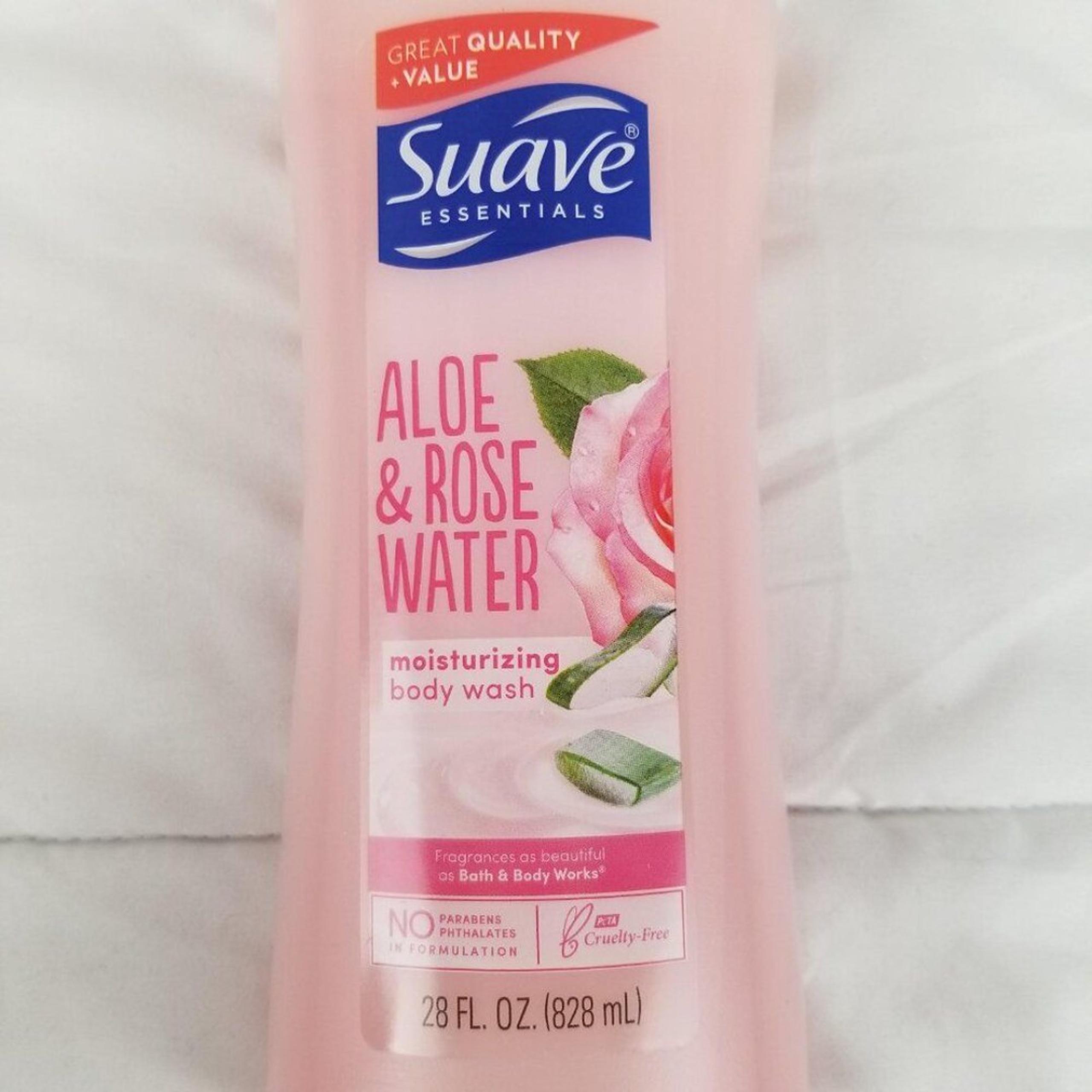 Suave Aloe & Rose Water Moisturizing Body Wash 28oz Pump Large DISCONTINUED HTF