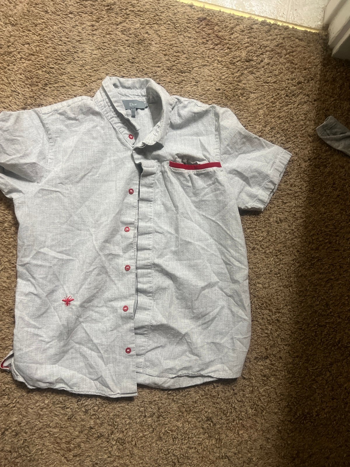 boys christian dior shirt size 10