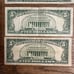 (4) 5 US Bills Currency Notes Lincoln Red Seal 1963 1953 C 1953 B Dollar