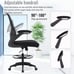 Drafting Tall Office w/ Adjustable Foot Ring and Flip-Up Arms Chair - Grey
