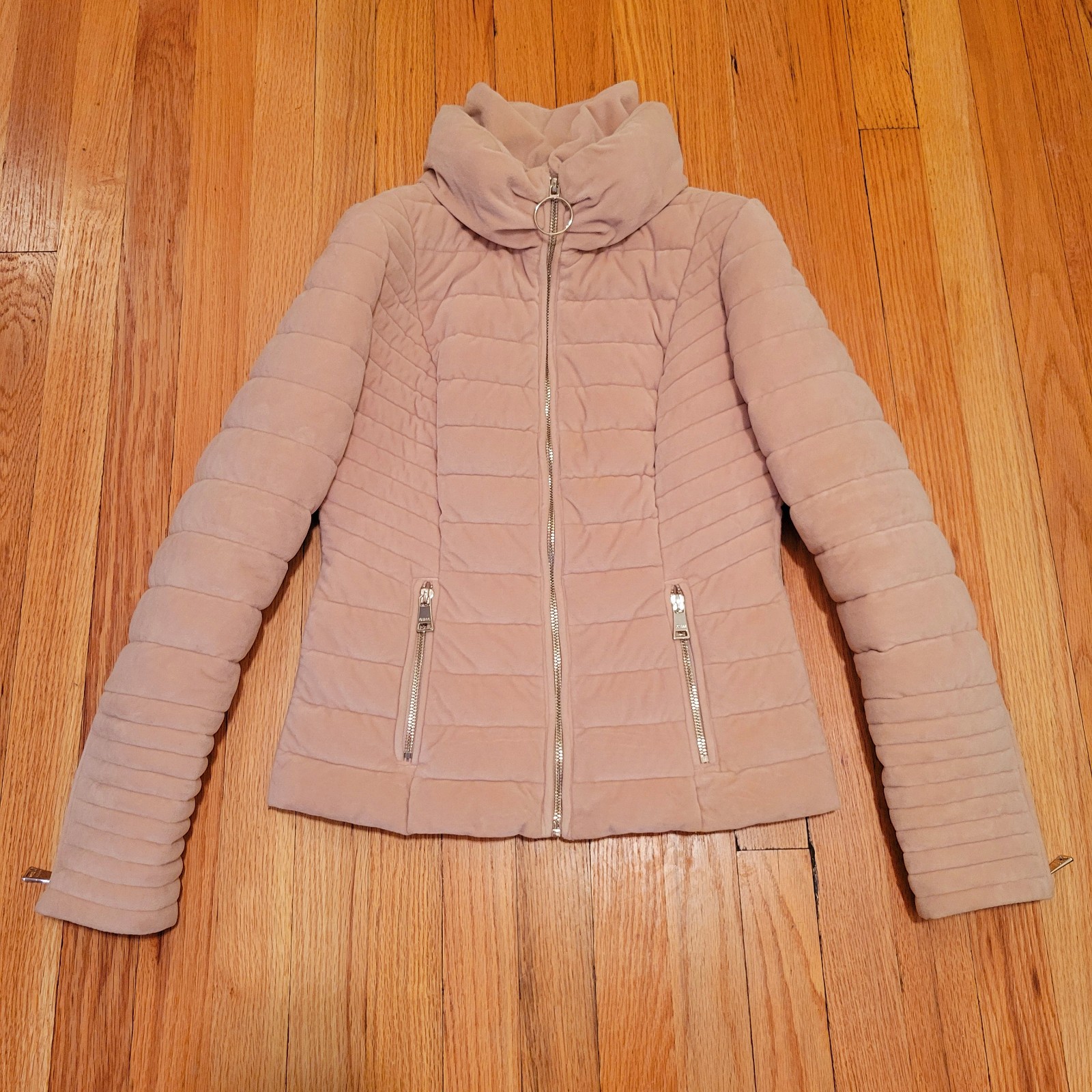 GUESS Pink Velvet Jacket Size Small