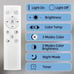 Modern Contemporary LED Ceiling Light Fixture with Remote Control, 22 Dimmable