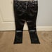 Faux Leather Pants Men slim