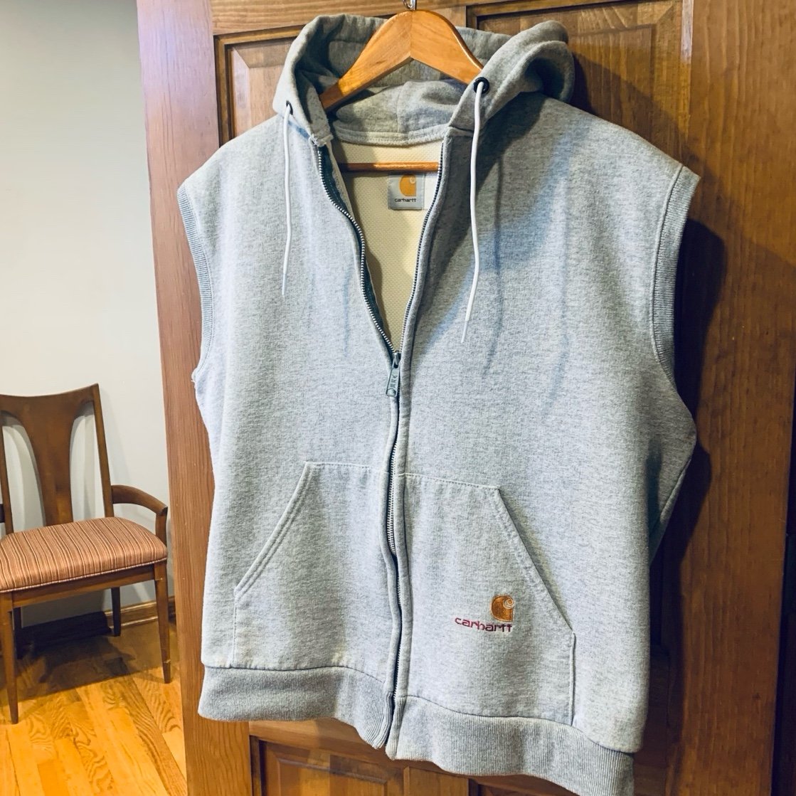 Vintage CARHARTT Thermal Lined Hooded Vest