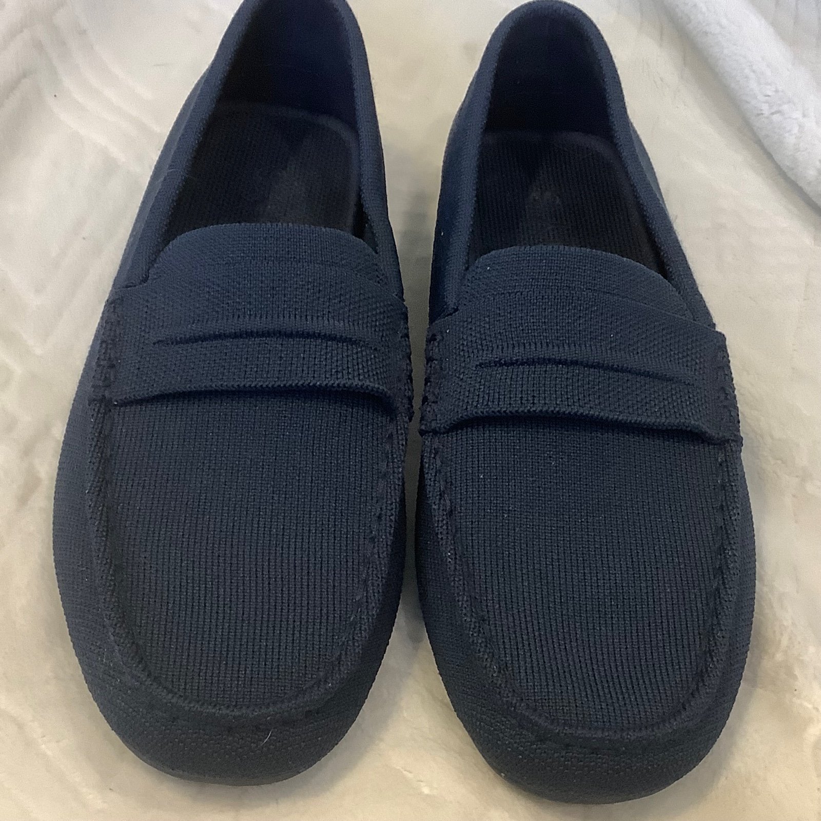 Rothy's The Driving Loafer Navy Textile Casual Comfort Shoes Mens US 8.5 EU 41.