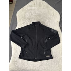 REI Women's Black Scuba Stretch Nylon Lined Zip Up Funnel Neck Jacket Sz M