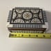 Vintage Pearl Inlaid Marquetry Wood Box ( Stash Jewelry Trinket Keepsake )