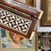 Vintage Pearl Inlaid Marquetry Wood Box ( Stash Jewelry Trinket Keepsake )