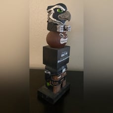 NFL Seattle Seahawks Football Tiki Totem Pole | Decor