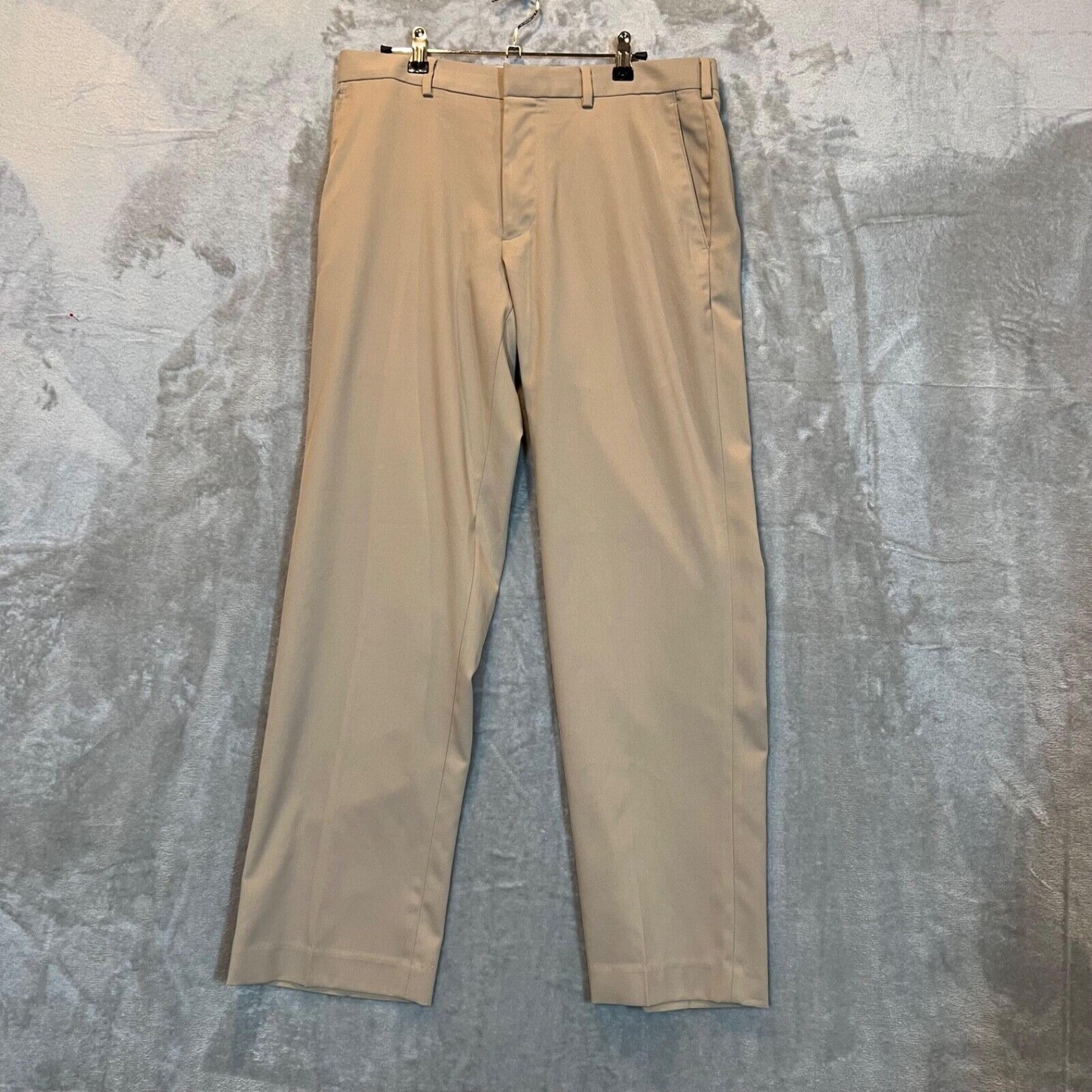 Grand Slam Pants Mens 32x29 Beige Activewear Stretch Comfort Golf Performance
