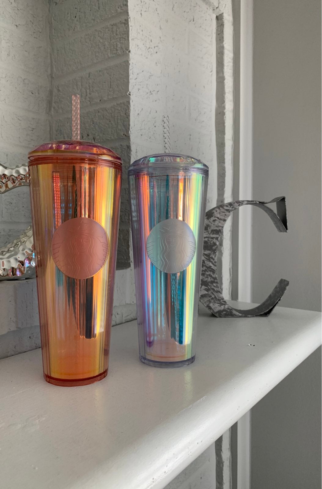 Set of Starbucks tumblers