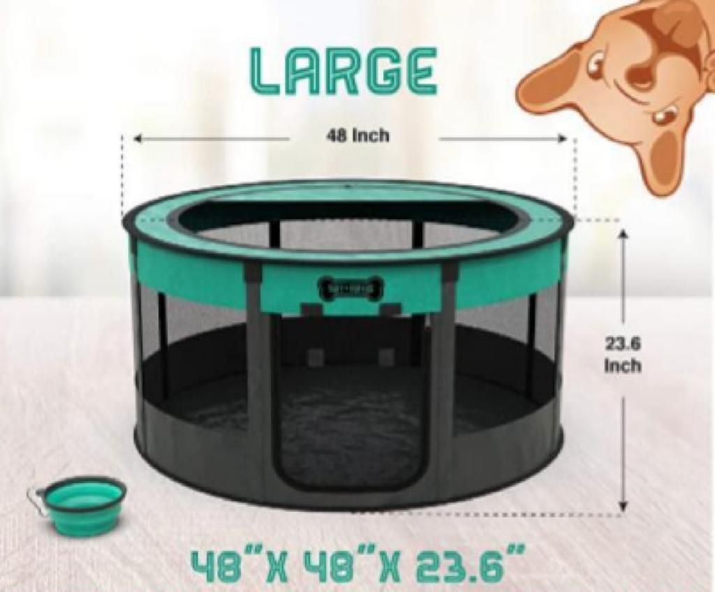 Ruff'n ruffus Round playpen size large, medium and small plus cat toy