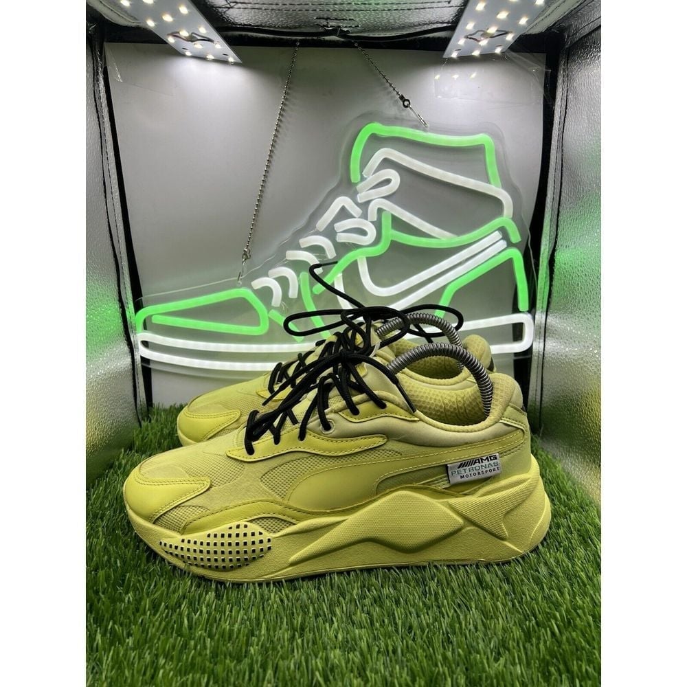 PUMA Mercedes-AMG Petronas Motorsport x RS-X3 Sunny Lime Men's Size 7.5