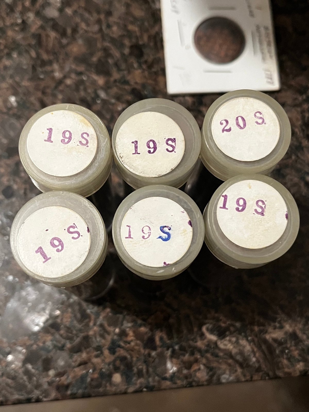 (5) 1919-S and (1) 1920-S - LINCOLN WHEAT CENT ROLLS - Lot of 6 Rolls
