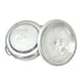 Silver Tulip Dogwood Design 4pc Set Silent Butler Basket Covered Dish #4543-64