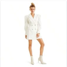 Culpos x INC White blazer dress elegant and sassy