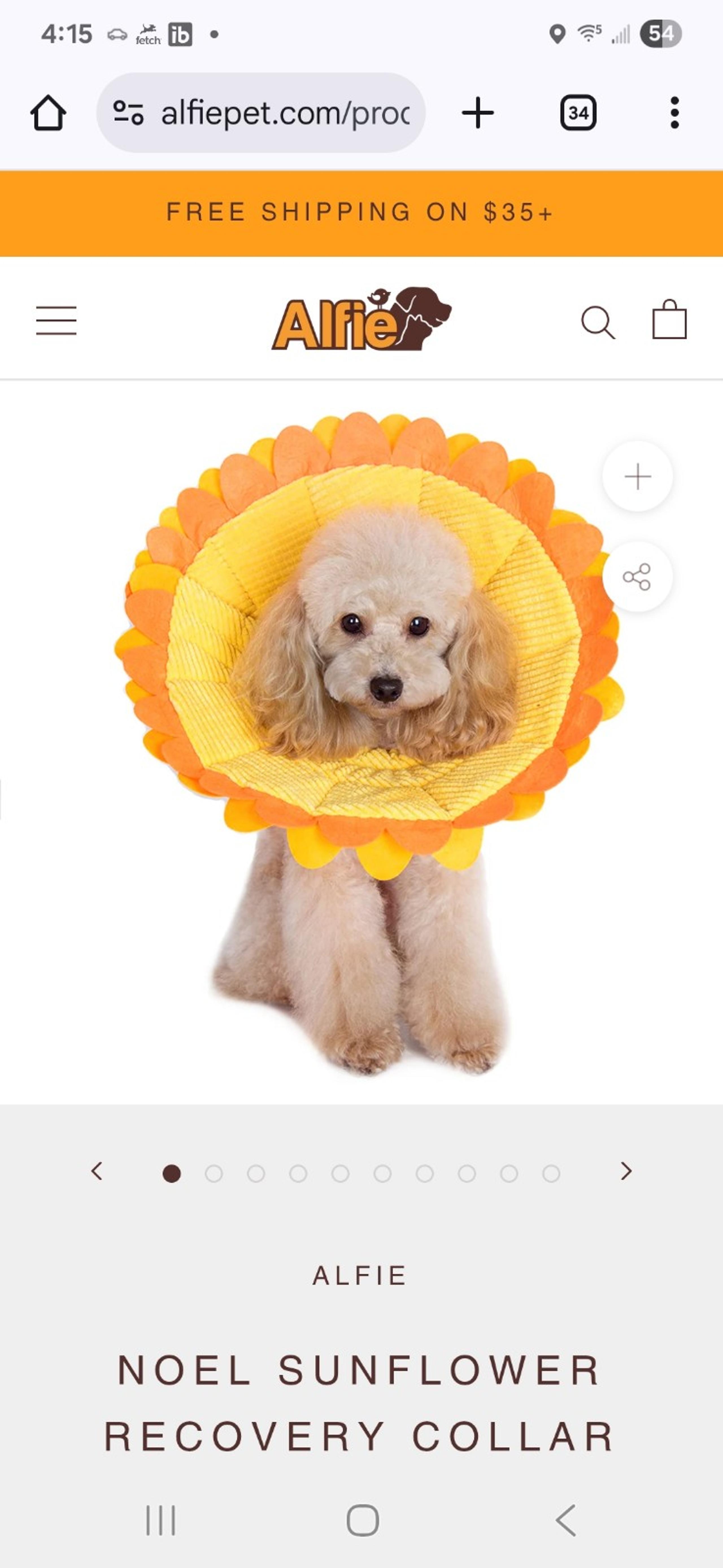 Cat Cone Recovery Collar for After Surgery Protective Small sunflower