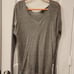 Express Cut-Out Detail Lightweight V-Neck Sweater
