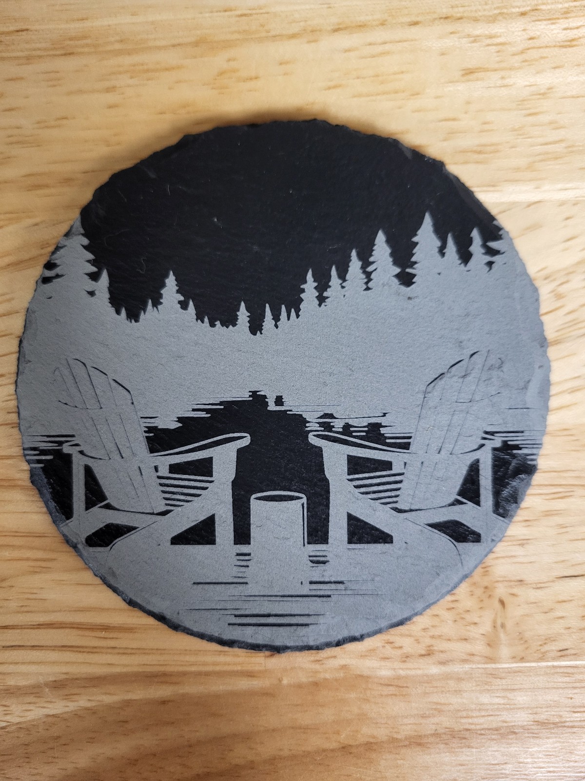 4 Lake Life slate coasters