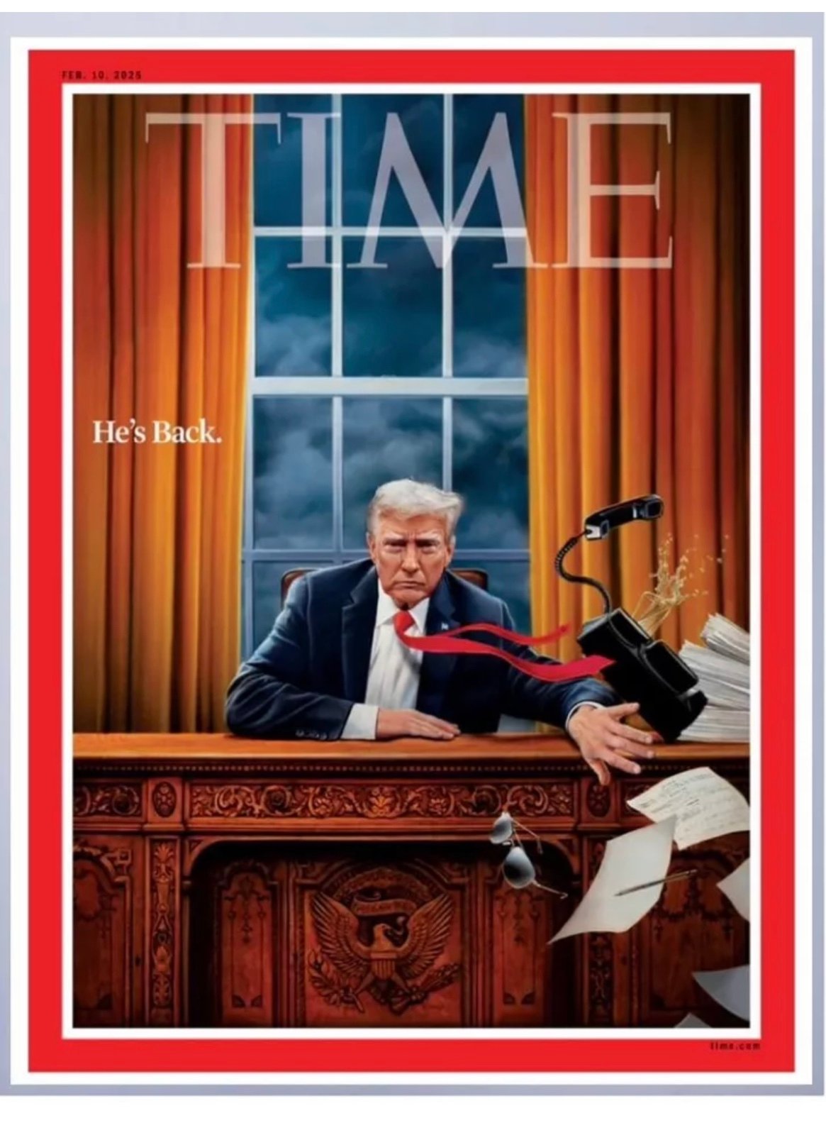 Total 12! President Donald Trump Inauguration - Time Magazine February 2025