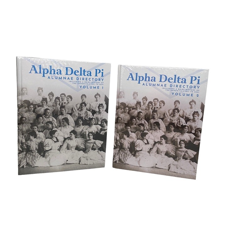 Alpha Delta Pi Sorority Alumni Directory Volume 1 and 2 History 1851 to 2021