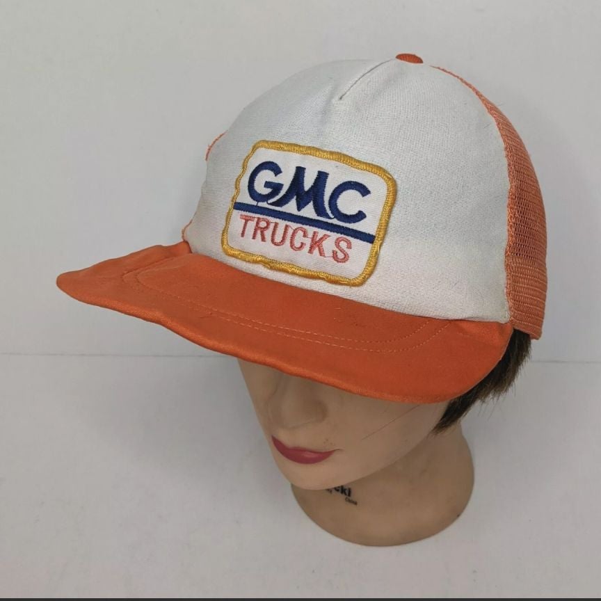 Vintage GMC Trucks Mesh Patch Hat MacGregor General Motors Snapback Cap *Read*