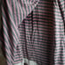 Latched Mama M Lightweight Petal Nursing Top Purple Gray Striped Long Sleeve