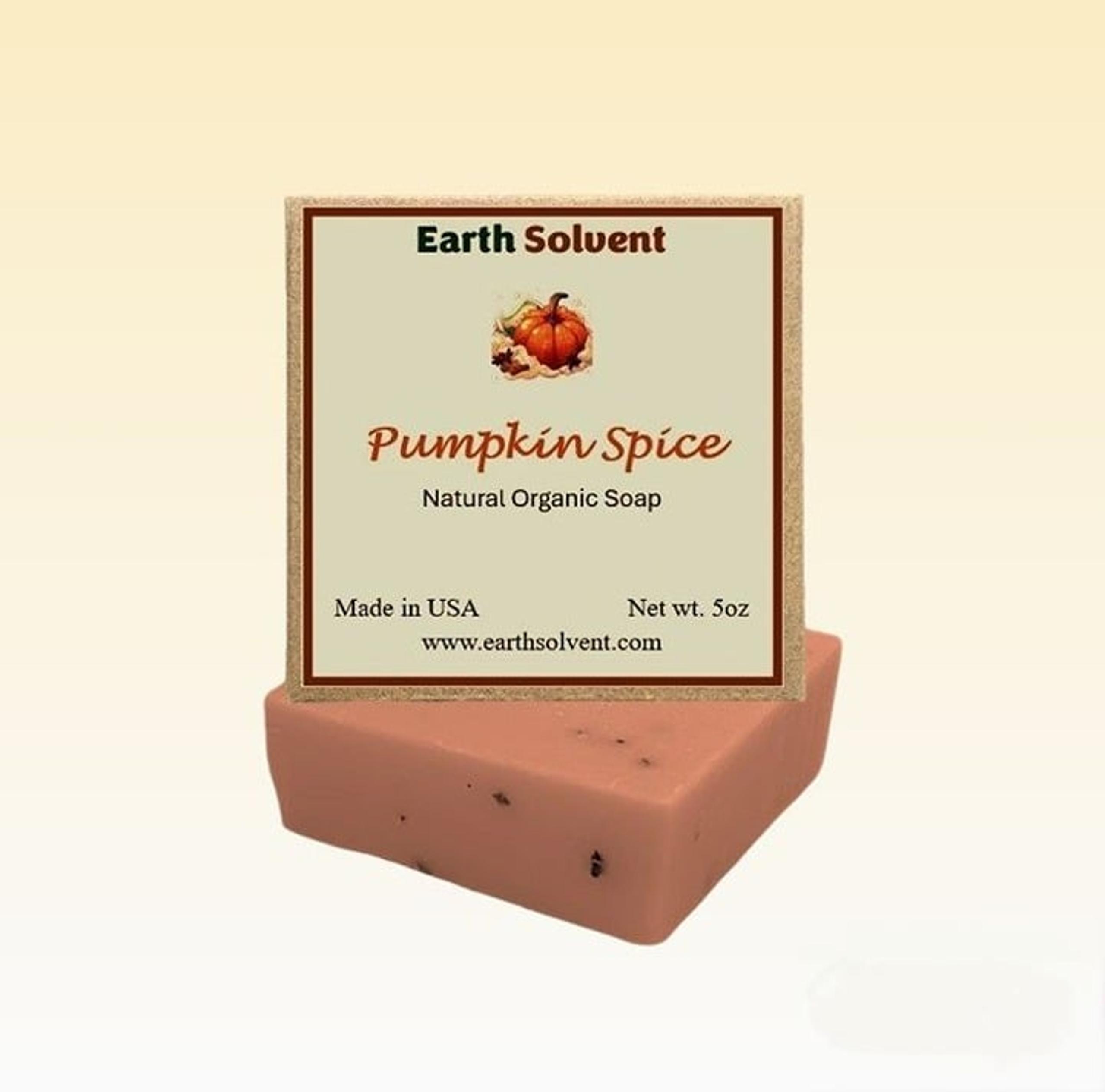 Earth Solvent Organic Cold Press Bar Soap 5oz - Pumpkin Spice