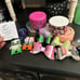 Boots, bows and spinner plates lot