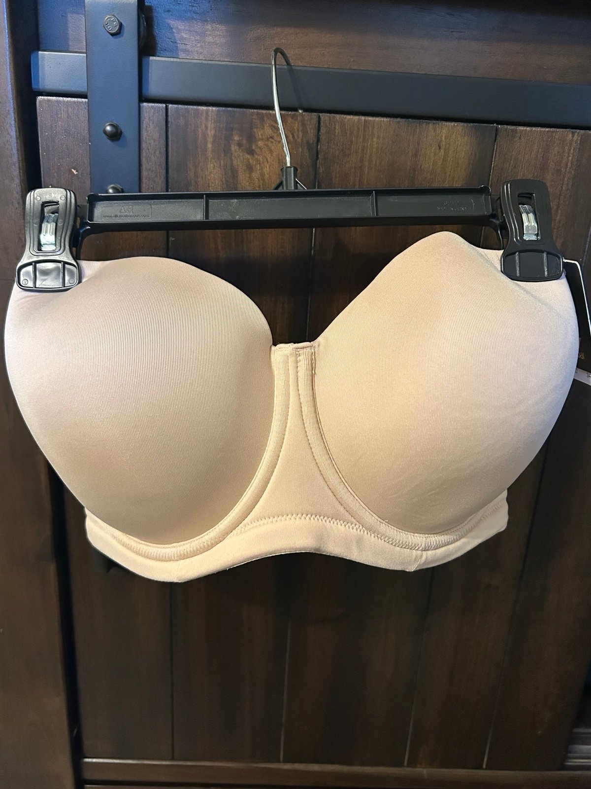 Wacoal Nude Full-Coverage Strapless Bra with Underwire Support