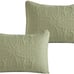 3PCS Set Bedspread Coverlet Queen Size Sage Color Oversized
