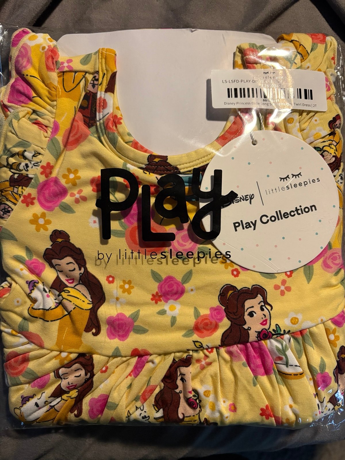 Little Sleepies- Disney Princess Belle Flutter Twirl Dress