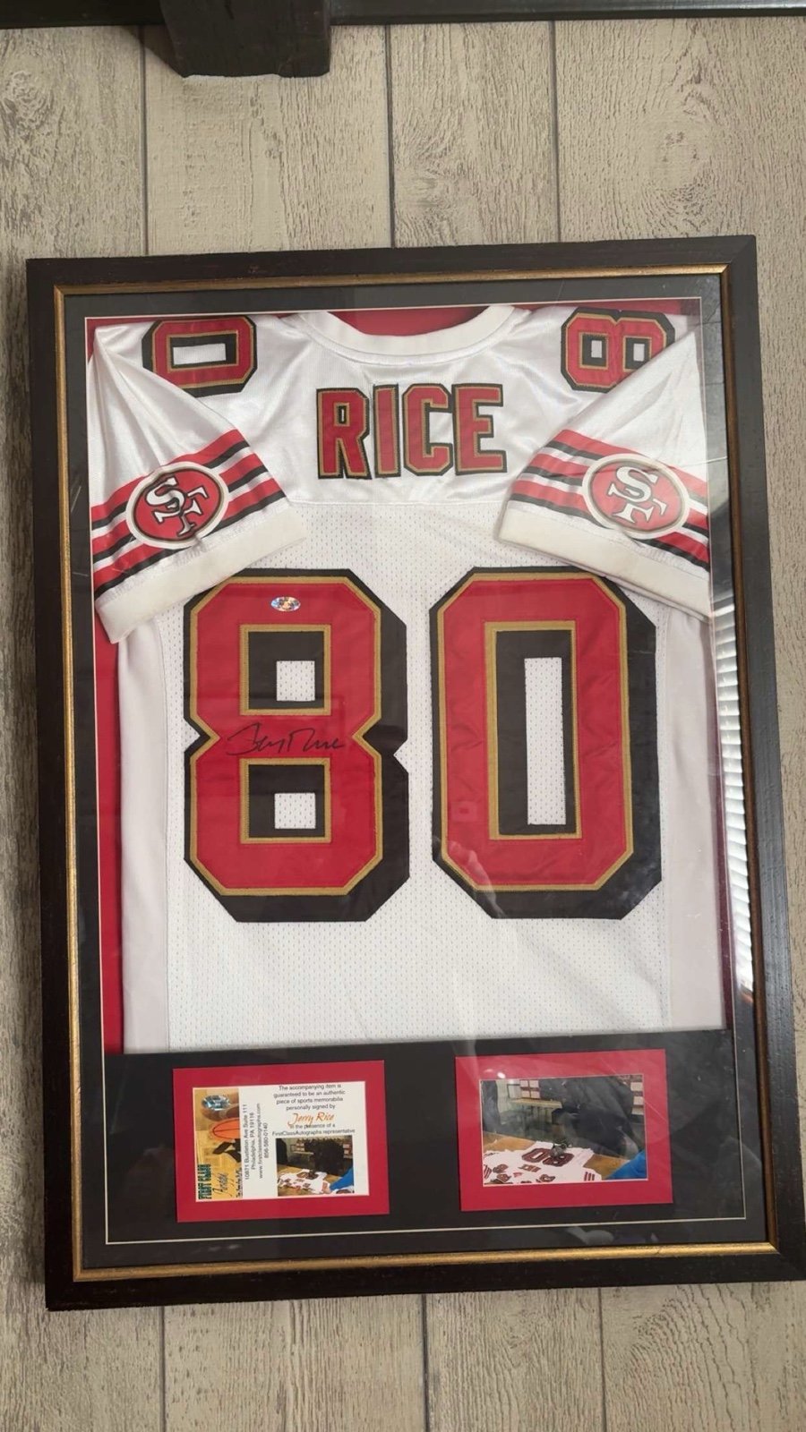 Signed Jerry Rice Jersey