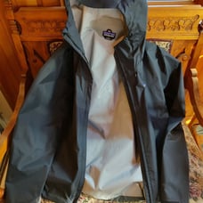 Men Patagonia Large Rain jacket black